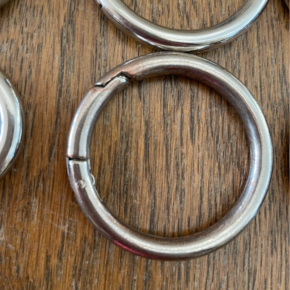 Miche Silver Interchangeable Round Carabiners Lar… - image 6